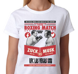 Mark Zuckerberg VS Elon Musk Boxing Match T-shirt | Blasted Rat