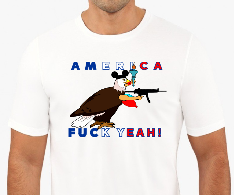 America Fuck Yeah! T-shirt | Blasted Rat