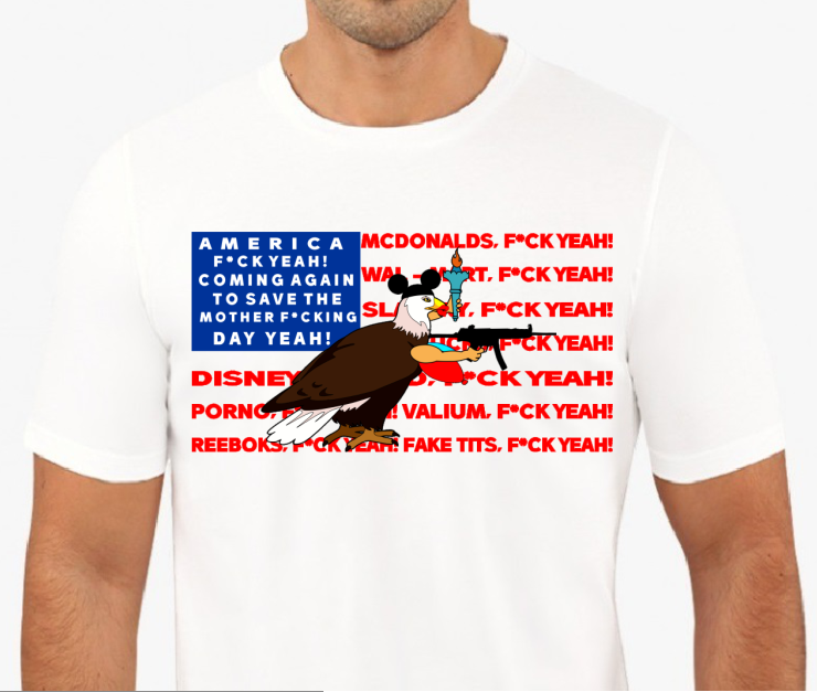 America F*ck Yeah! T-shirt | Blasted Rat