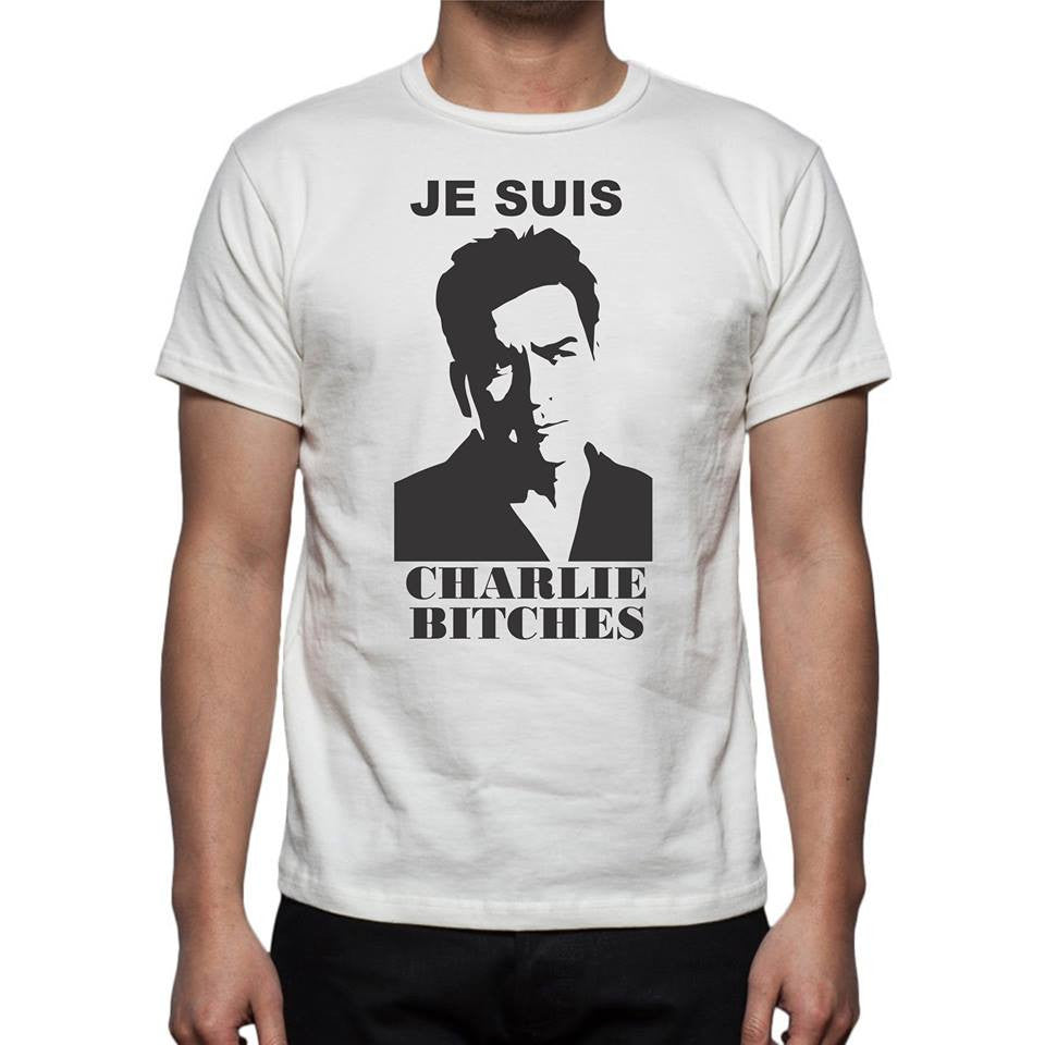 Je Suis Charlie Bitches | I Am Charlie (Sheen) T-shirt | Blasted Rat