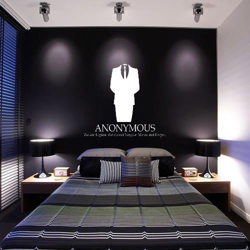 Anonymous We Are Legion - 23" Die Cut Vinyl Wall Decal Sticker