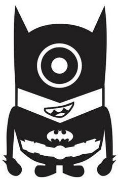 Despicable Me Batman Minion - Die Cut Vinyl Sticker Decal