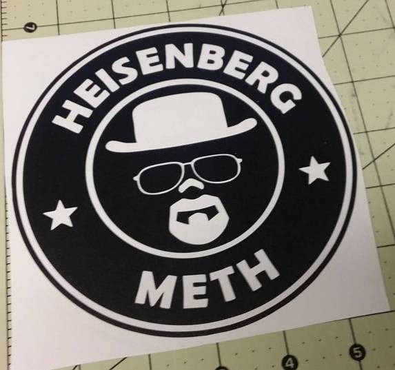 Breaking Bad Heisenberg Meth | Die Cut Vinyl Sticker Decal | Blasted Rat