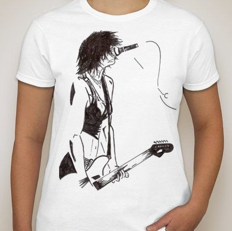 Brody Dalle On Stage Art T-shirt | Blasted Rat