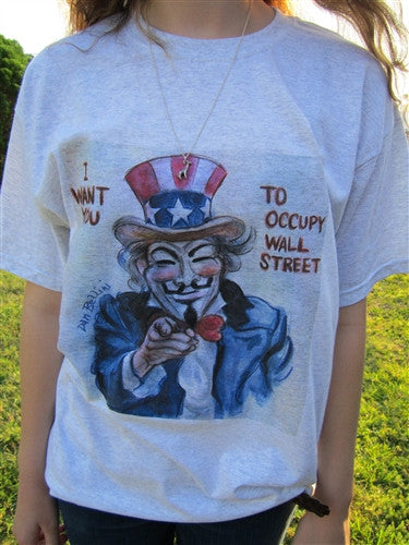 Anonymous Uncle Sam T-shirt | Dan Bellini Occupy Art | Blasted Rat