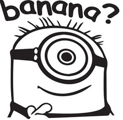 Despicable Me Banana? Minion - Die Cut Vinyl Sticker Decal