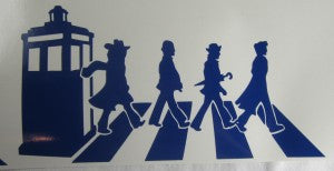 Dr Who Abbey Road Tardis | Die Cut Vinyl Sticker Decal | Blasted Rat