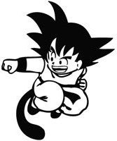 Young Goku, Dragon Ball Z - Die Cut Vinyl Sticker Decal