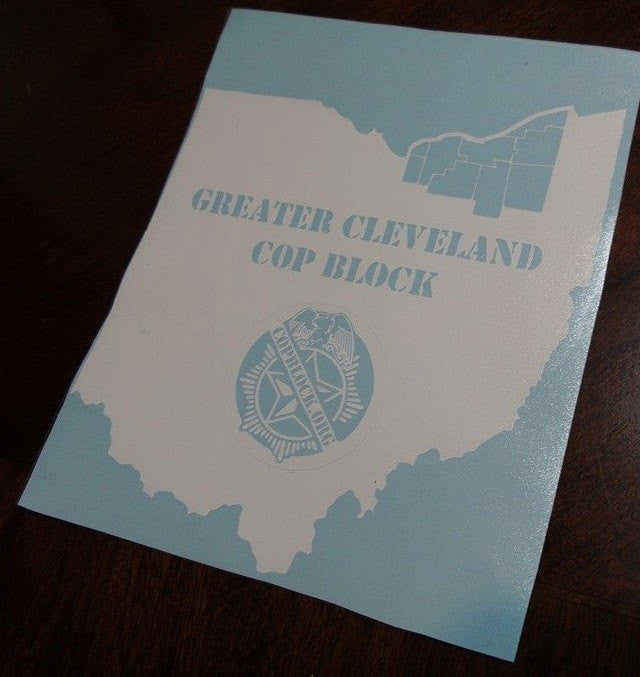 CopBlock Greater Cleveland | Die Cut Vinyl Sticker Decal