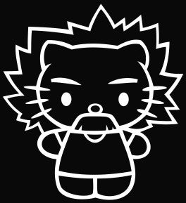 Hello Kitty Albert Einstein - Die Cut Vinyl Sticker Decal