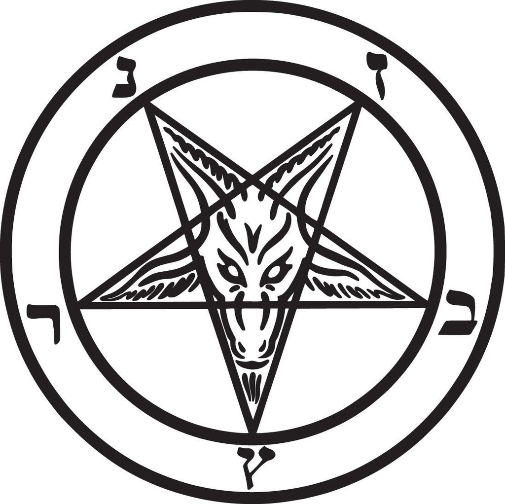 Baphomet Pagan Knights Templar Goat - Die Cut Vinyl Sticker Decal