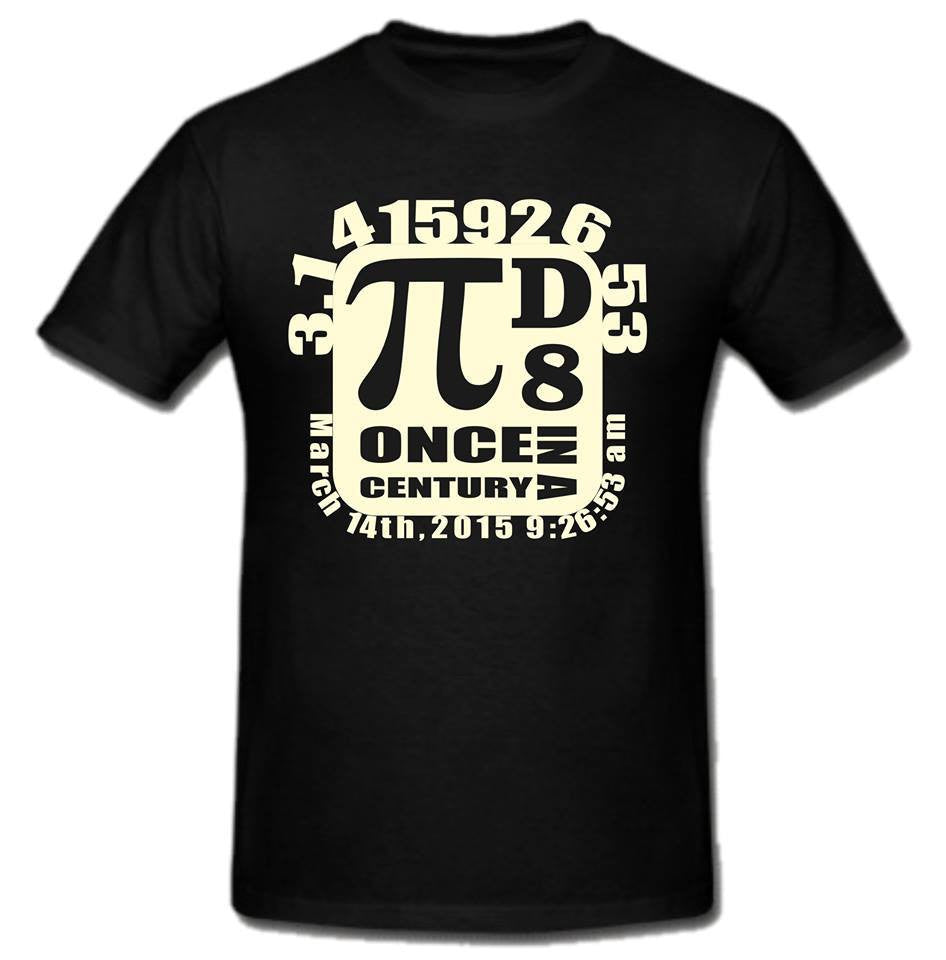 Pi Day π March 14 2015 Once In A Century T-shirt | Blasted Rat