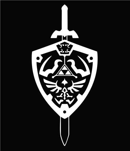 The Legend of Zelda Hyrule Shield | Die Cut Vinyl Sticker Decal | Blasted Rat
