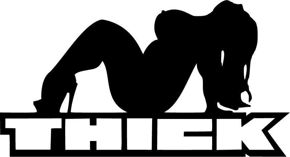 Thick Girl JDM Racing | Die Cut Vinyl Sticker Decal | Blasted Rat