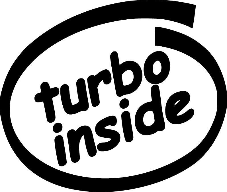 Turbo Inside JDM Racing | Die Cut Vinyl Sticker Decal | Blasted Rat