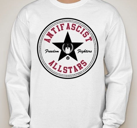 Anonymous Antifascist Allstars Long Sleeve T-shirt | Blasted Rat