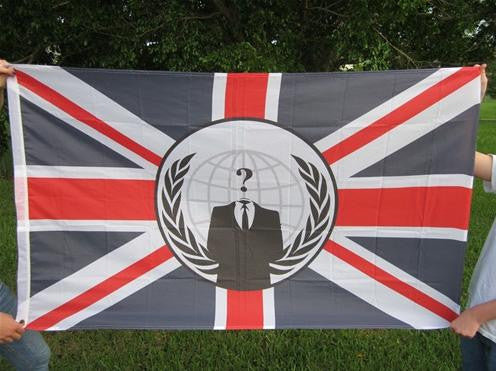 Anonymous United Kingdom Large Flag 5x3 feet