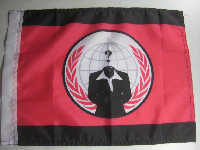 Anonymiss Anonymous Hand Flag