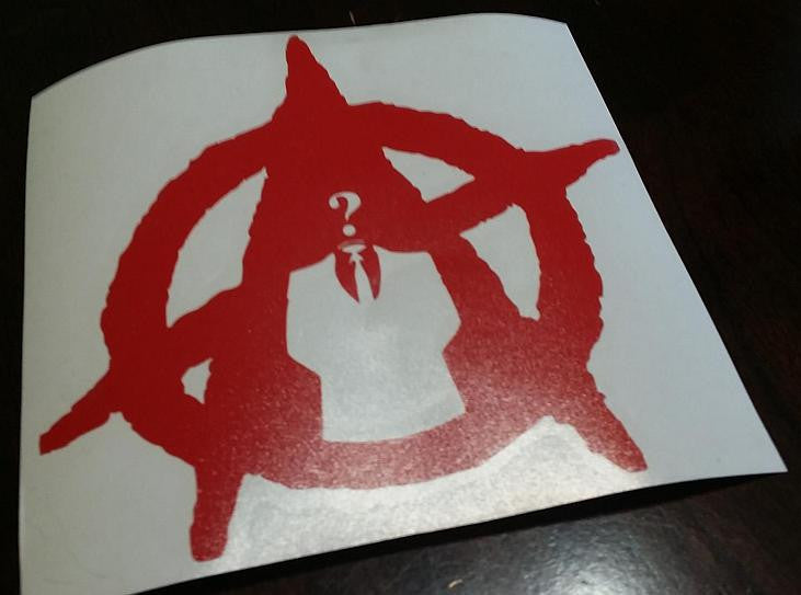 Anonymous Anarchy | Die Cut Vinyl Sticker Decal | Blasted Rat
