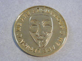 Anonymous Coins | heavy solid, plated w different tones | Blasted Rat