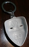 Anonymous White Mask Guy Fawkes Vendetta Keychain