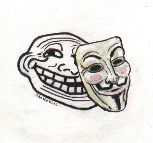 Trollface meme - High Quality Art Print