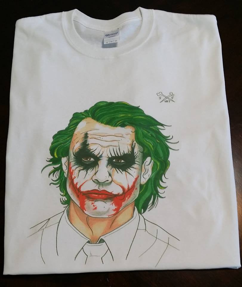 Joker Batman Heath Ledger 187 T-shirt