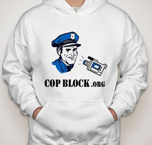 CopBlock Blue Cop Camera URL Hoodie