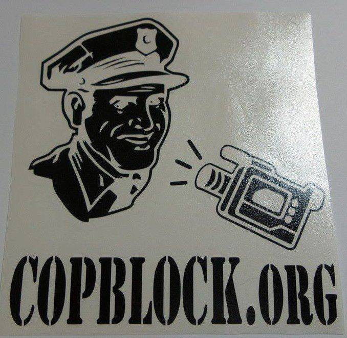 CopBlock.org | Die Cut Vinyl Sticker Decal