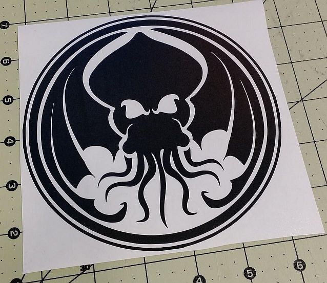 Cthulhu Lovecraft Horror Space Monster Tulu | Die Cut Vinyl Sticker Decal | Blasted Rat