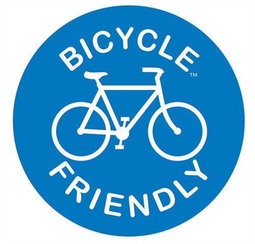 Bicycle Friendly Road Sign | Die Cut Vinyl Sticker Decal Sticker | Blasted Rat