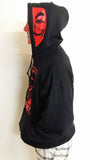 Anonymous Disobey With Red Hood Mask Print Hoodie