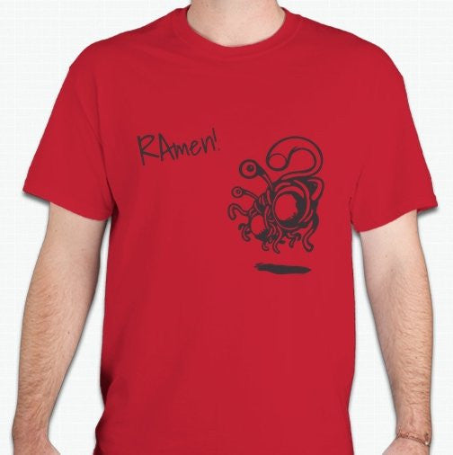 Flying Spaghetti Monster rAmen T-shirt | Blasted Rat