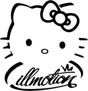 Hello Kitty Illmotion Die Cut Vinyl Sticker Decal