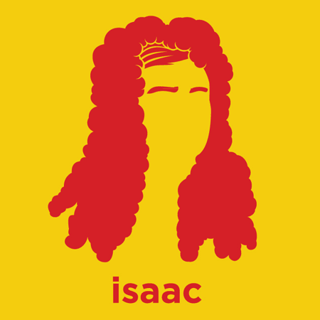 Isaac Newton - Die Cut Vinyl Sticker Decal