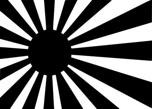 Japanese Flag JDM Racing | Die Cut Vinyl Sticker Decal | Blasted Rat