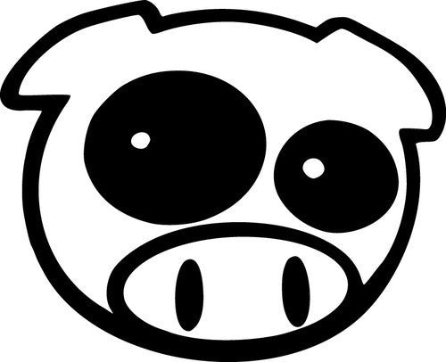 Rally Pig JDM Racing | Die Cut Vinyl Sticker Decal | Blasted Rat