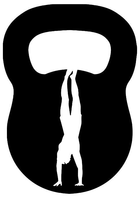 Kettlebell Hand Stand Push Up Crossfit MMA |  Die Cut Vinyl Sticker Decal