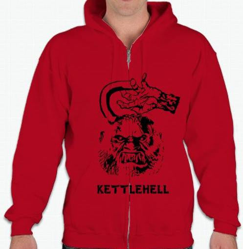 Kettlebell Kettlehell Crossfit MMA Full-Zip Hoodie