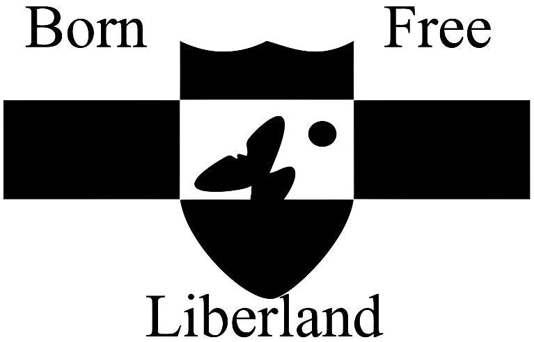Liberland Born Free  |  Die Cut Vinyl Sticker Decal | Blasted Rat