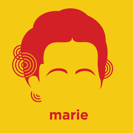 Marie Curie - Die Cut Vinyl Sticker Decal