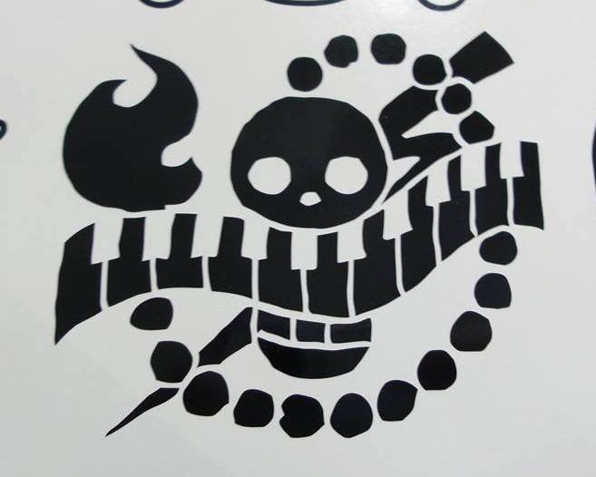 One Piece Anime Air Jolly Roger Pirate Flag | Die Cut Vinyl Sticker Decal
