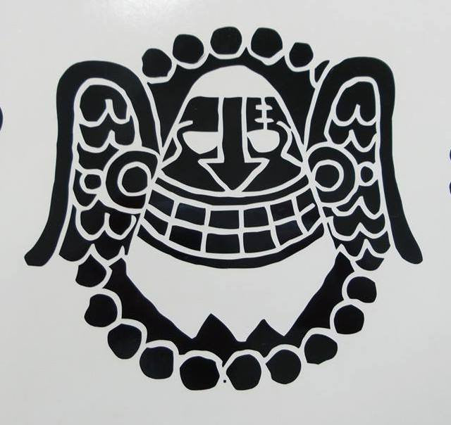 One Piece Anime Fallen Monk Jolly Roger Pirate Flag | Die Cut Vinyl Sticker Decal