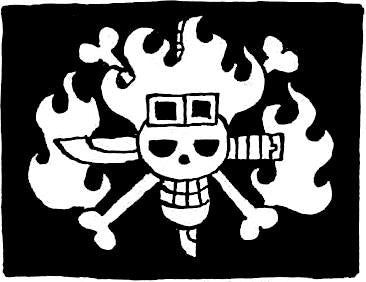One Piece Jolly Roger Variation5 | Die Cut Vinyl Sticker Decal | Blasted Rat