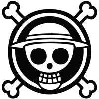 One Piece Monkey D Luffy Straw Hat Jolly Roger | Die Cut Vinyl Sticker Decal | Blasted Rat