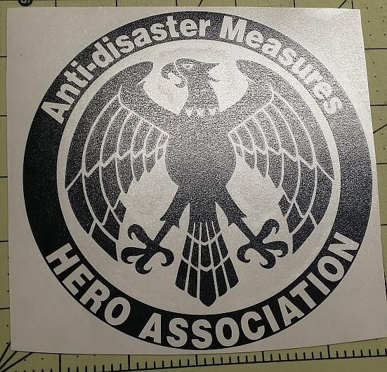 Onepunch Man Anti Disaster Hero Association Logo Manga | Die Cut Vinyl Sticker Decal