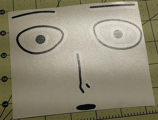 Onepunch Man Poker Face Saitama Manga | Die Cut Vinyl Sticker Decal