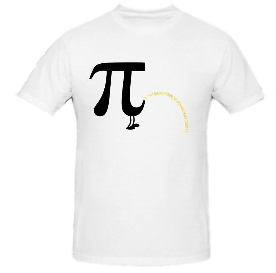 Pi Day π March 14 2015 Pee  Black Art T-shirt | Blasted Rat