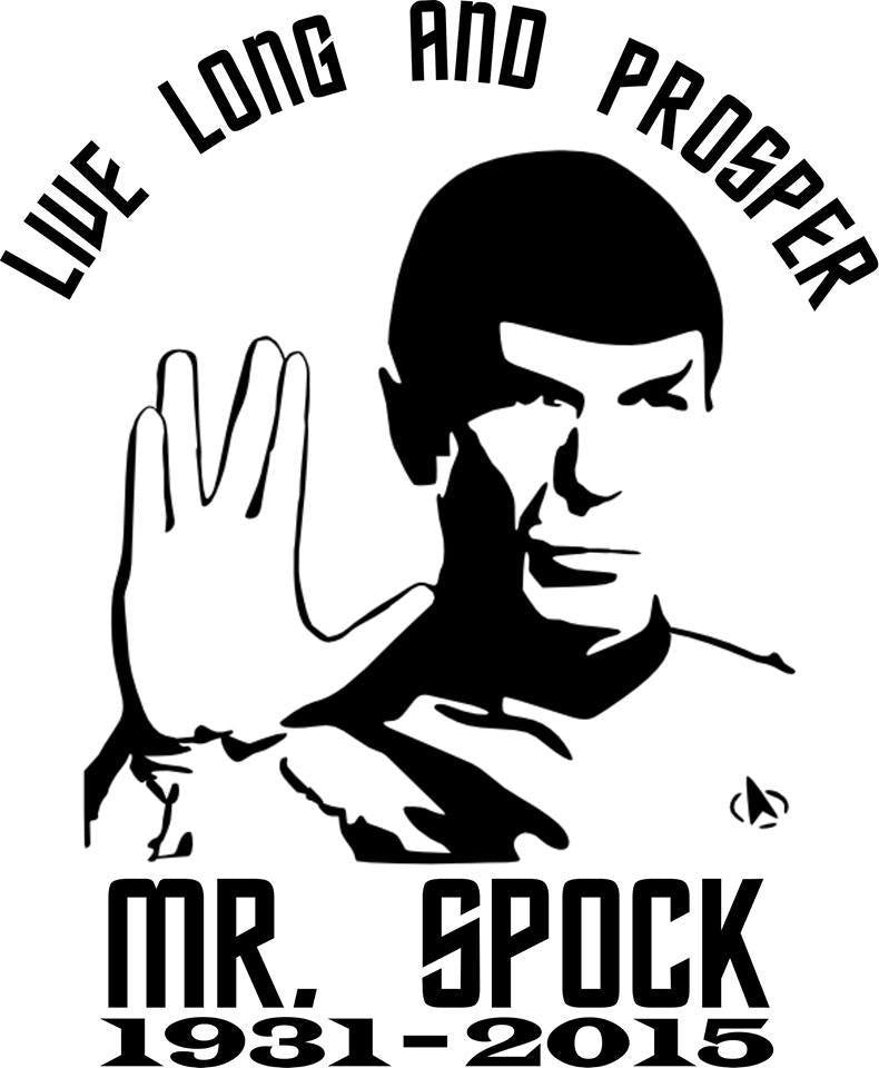RIP Leonard Nimoy Portrait Vulcan Long Live And Prosper | Spock of Star Trek | Die Cut Vinyl Sticker Decal | Blasted Rat