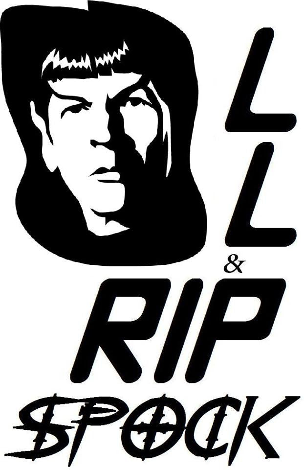 Leonard Nimoy Portrait Vulcan LL&RIP | Spock of Star Trek | Die Cut Vinyl Sticker Decal | Blasted Rat